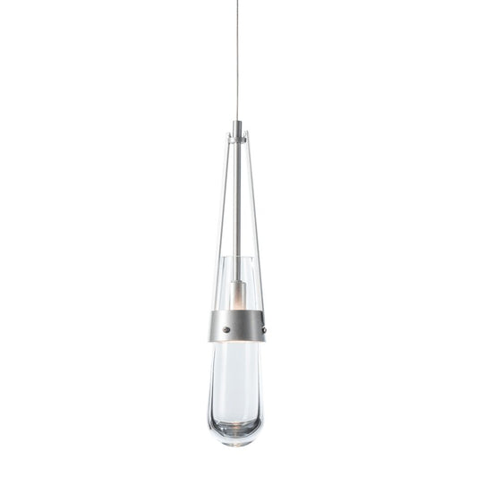 Link Clear Glass Low Voltage Mini Pendant - Sterling by Hubbardton Forge