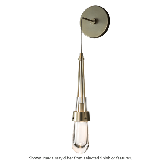 Link Clear Glass Low Voltage Sconce - White by Hubbardton Forge