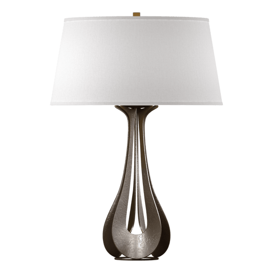 Lino Table Lamp - Bronze - Flax Shade by Hubbardton Forge