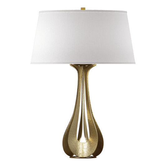 Lino Table Lamp - Modern Brass - Flax Shade by Hubbardton Forge