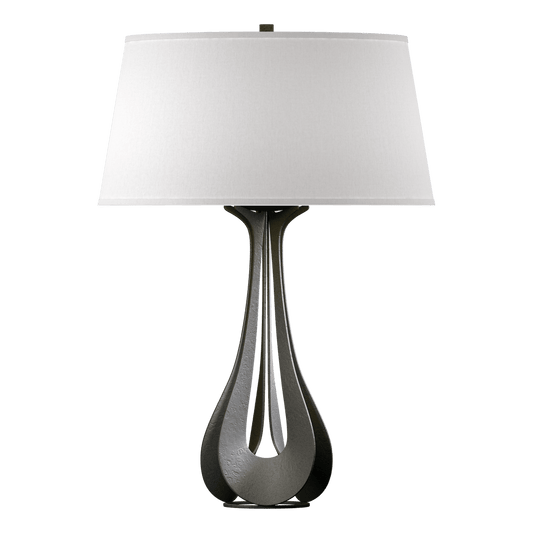 Lino Table Lamp - Natural Iron - Flax Shade by Hubbardton Forge
