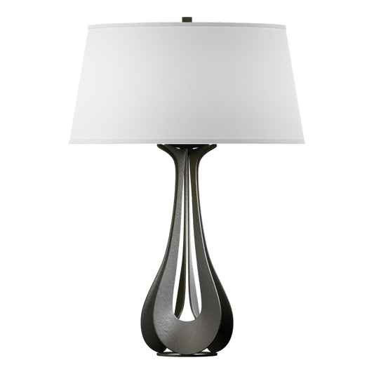Lino Table Lamp - Natural Iron - Natural Anna Shade by Hubbardton Forge