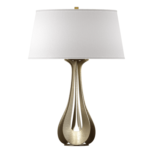 Lino Table Lamp - Soft Gold - Flax Shade by Hubbardton Forge