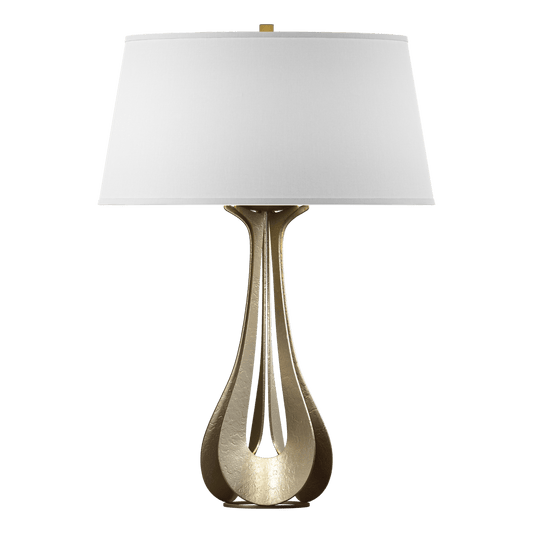 Lino Table Lamp - Soft Gold - Natural Anna Shade by Hubbardton Forge