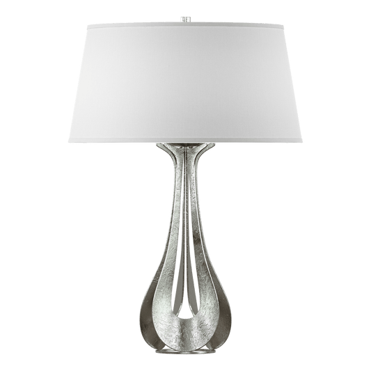 Lino Table Lamp - Sterling - Natural Anna Shade by Hubbardton Forge