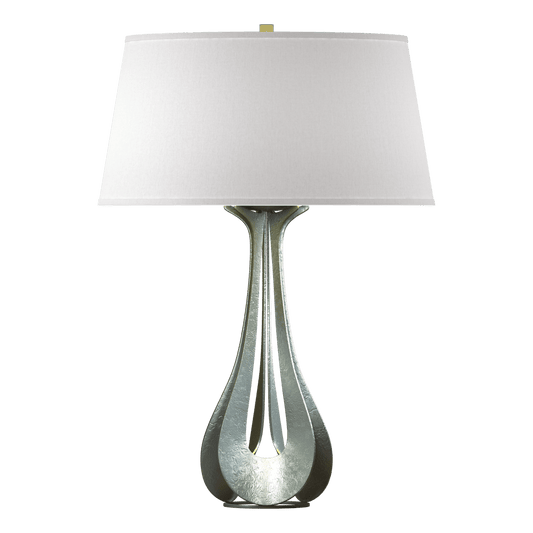 Lino Table Lamp - Vintage Platinum - Flax Shade by Hubbardton Forge