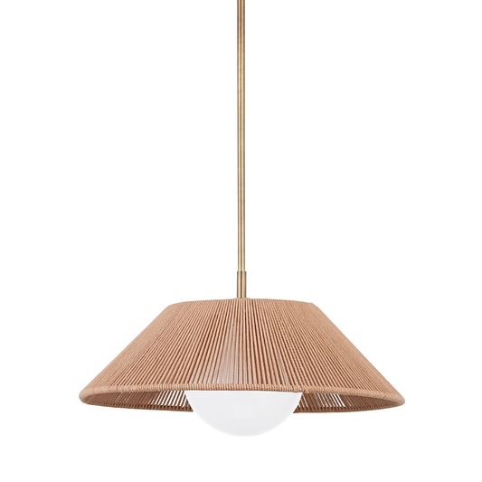 Lisbon Pendant - 1-Light - Patina Brass - Troy Lighting F3321-PBR