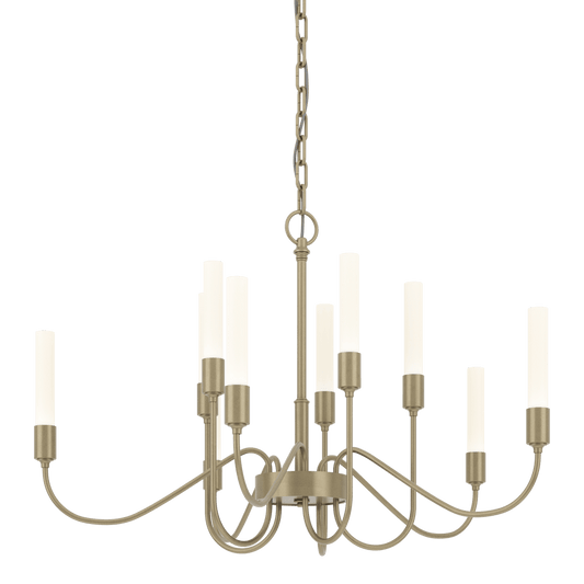Lisse 10-Arm Chandelier - Soft Gold by Hubbardton Forge