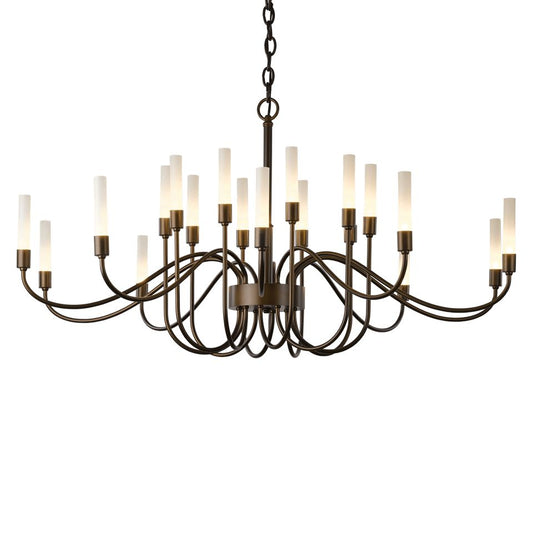 Lisse 20-Arm Chandelier - Dark Smoke by Hubbardton Forge