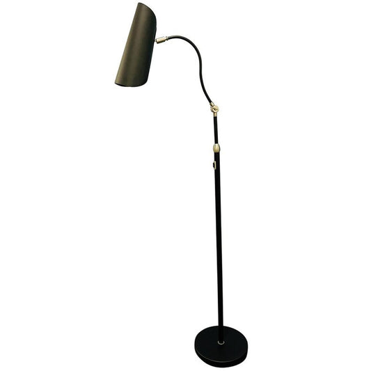 Logan Floor Lamp - L300-BLKSN - Black/Satin Nickel by House of Troy