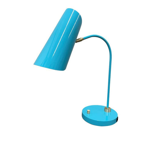 Logan Table Lamp - L350-AZSB - Azure/Satin Brass by House of Troy