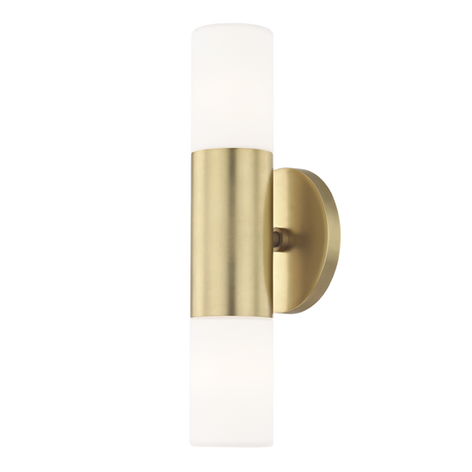 Lola Wall Sconce - 2-Light - Aged Brass - Mitzi H196102-AGB