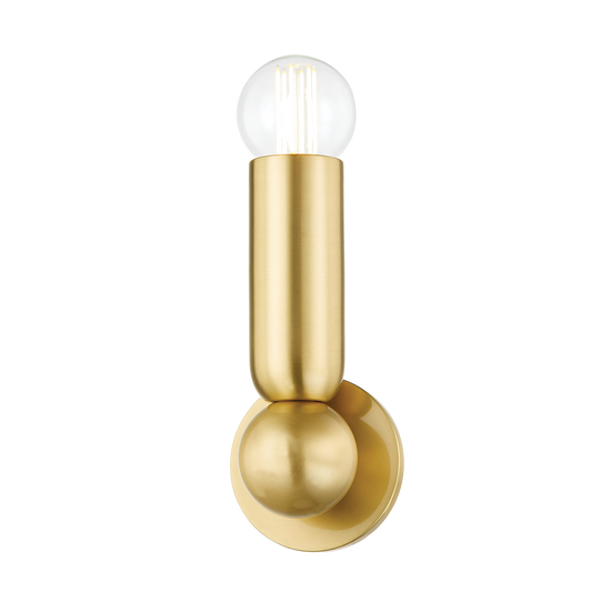 Lolly Wall Sconce - 1-Light - Aged Brass - Mitzi H720101-AGB