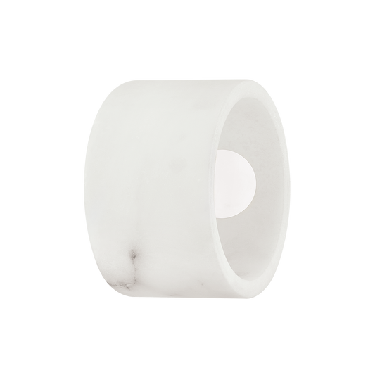 Loris Flush Mount - Alabaster - Polished Nickel by Hudson Valley Lighting