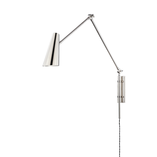 Lorne Plug-In Sconce - Polished Nickel by Hudson Valley Lighting