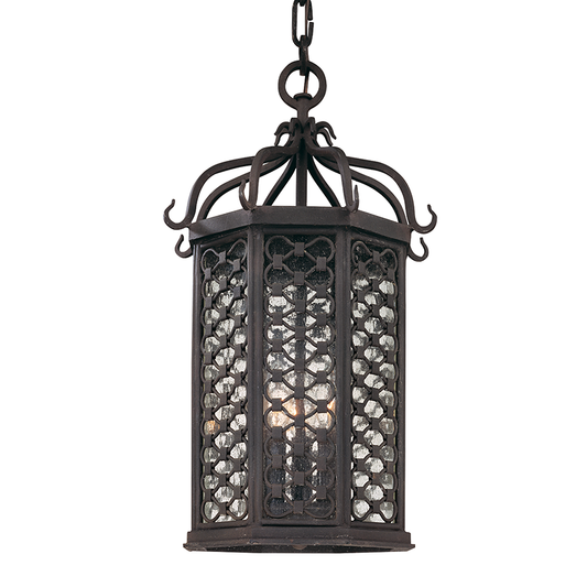 Los Olivos Lantern - 3-Light - Textured Iron - Troy Lighting F2377-TRN