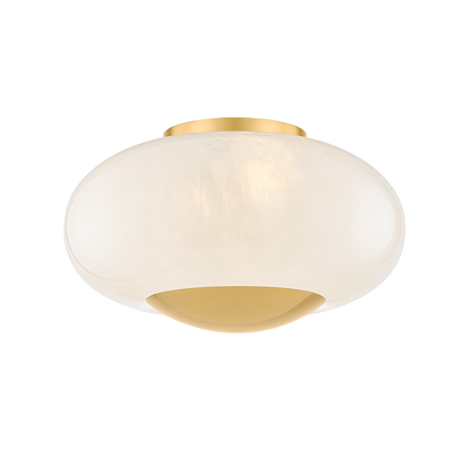 Lottie Flush Mount - 2-Light - Aged Brass - Mitzi H899501-AGB