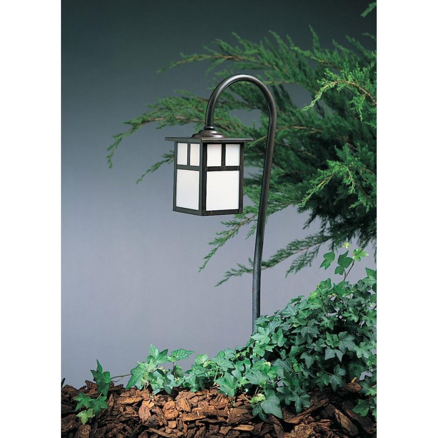 Low Voltage 5″ Mission Fixture With T-Bar Overlay - LV27-M5TWO-BZ - Bronze by Arroyo Craftsman