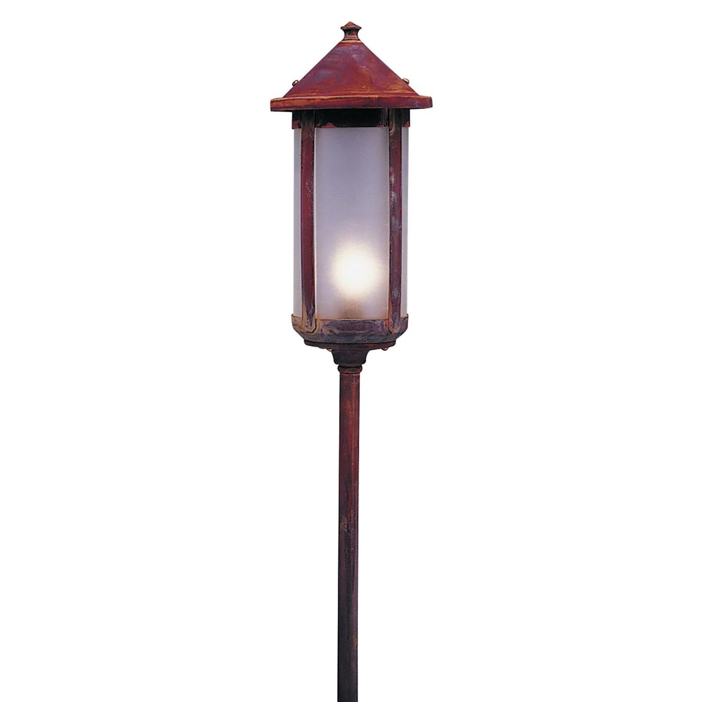 Low Voltage 6″ Berkeley Long Body Stem Mount - LV12-B6LF-RC - Raw Copper by Arroyo Craftsman