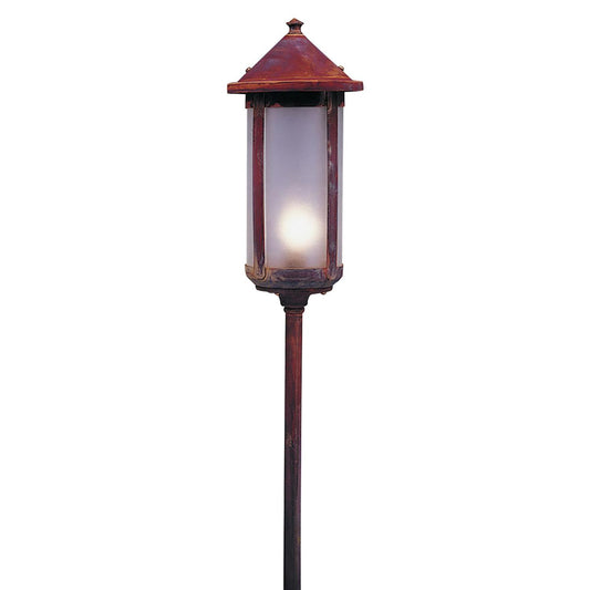 Low Voltage 6″ Berkeley Long Body Stem Mount - LV12-B6LF-RC - Raw Copper by Arroyo Craftsman
