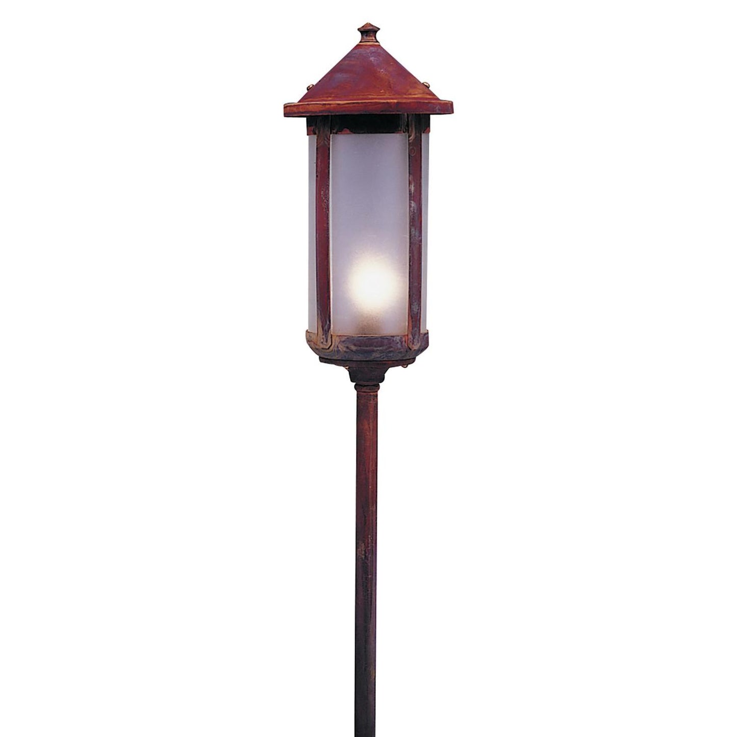 Low Voltage 6″ Berkeley Long Body Stem Mount - LV18-B6LF-RC - Raw Copper by Arroyo Craftsman