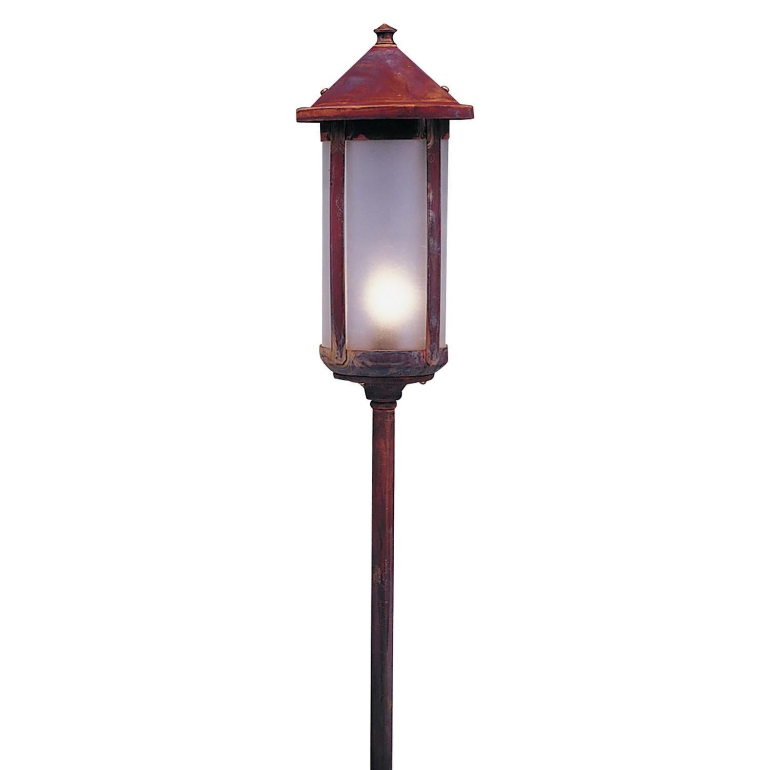 Low Voltage 6″ Berkeley Long Body Stem Mount - LV18-B6LF-RC - Raw Copper by Arroyo Craftsman