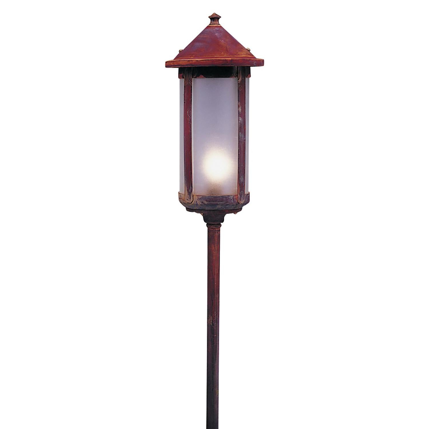 Low Voltage 6″ Berkeley Long Body Stem Mount - LV24-B6LF-RC - Raw Copper by Arroyo Craftsman