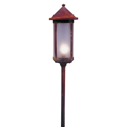 Low Voltage 6″ Berkeley Long Body Stem Mount - LV24-B6LF-RC - Raw Copper by Arroyo Craftsman