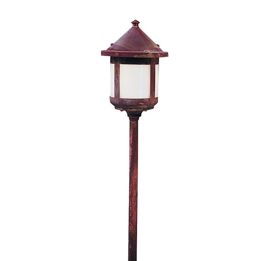 Low Voltage 6″ Berkeley Short Body Stem Mount - LV24-B6SWO-RC - Raw Copper by Arroyo Craftsman