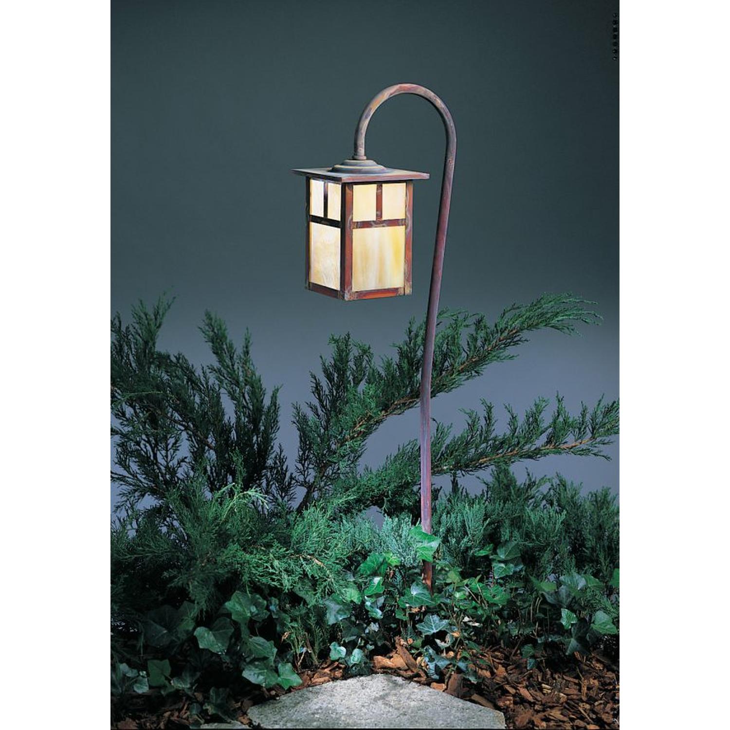 Low Voltage 6″ Mission Fixture With T-Bar Overlay - LV27-M6TGW-RC - Raw Copper by Arroyo Craftsman