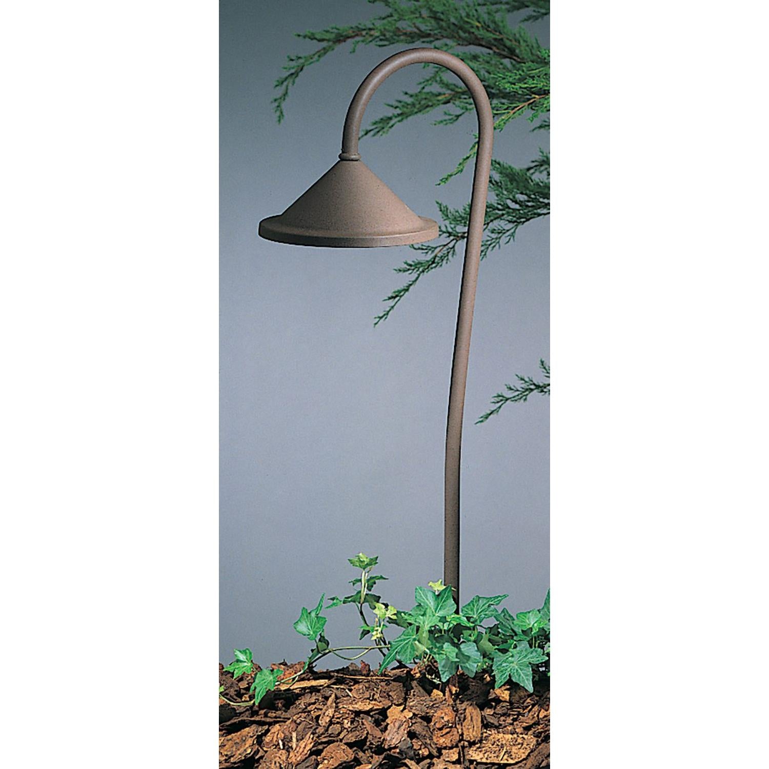 Low Voltage 8″ Berkeley Roof With 27″ Bo Peep Stem - LV27-B8R-RB - Rustic Brown by Arroyo Craftsman