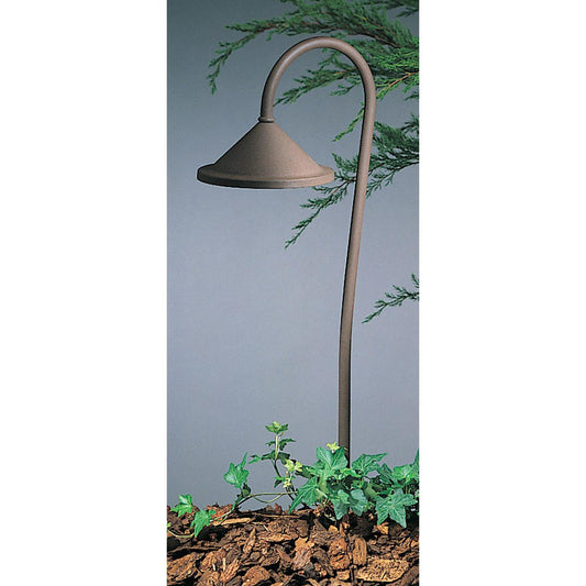 Low Voltage 8″ Berkeley Roof With 27″ Bo Peep Stem - LV27-B8R-RB - Rustic Brown by Arroyo Craftsman