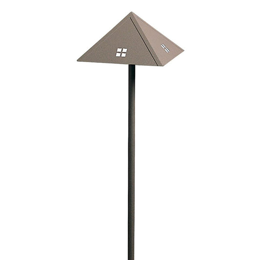 Low Voltage 8″ Roof With Glass Jewels - LV12-8RWO-RB - Rustic Brown by Arroyo Craftsman