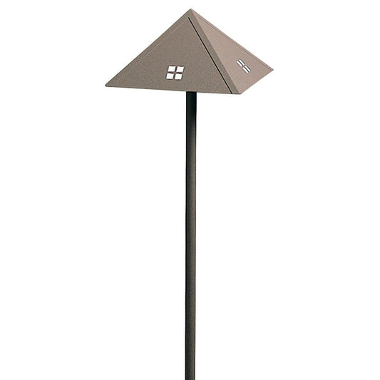 Low Voltage 8″ Roof With Glass Jewels - LV24-8RWO-RB - Rustic Brown by Arroyo Craftsman