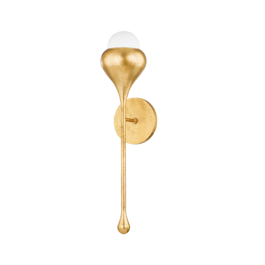 Luciel Wall Sconce - 1-Light - Vintage Gold Leaf - Mitzi H850101-VGL