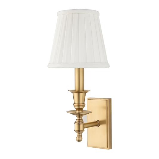 Ludlow Wall Sconce - 1-Light - Aged Brass by Hudson Valley Lighting