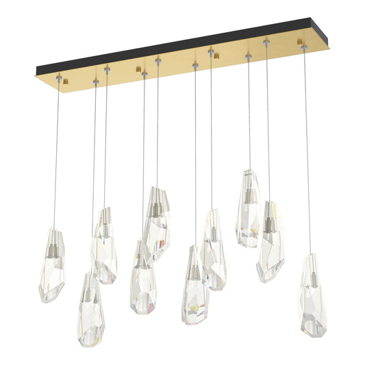 Luma 10-Light Large Crystal Pendant - Modern Brass by Hubbardton Forge