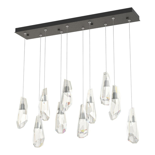 Luma 10-Light Large Crystal Pendant - Natural Iron by Hubbardton Forge