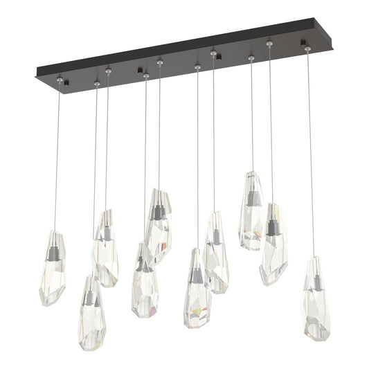 Luma 10-Light Large Crystal Pendant - Oil Rubbed Bronze by Hubbardton Forge