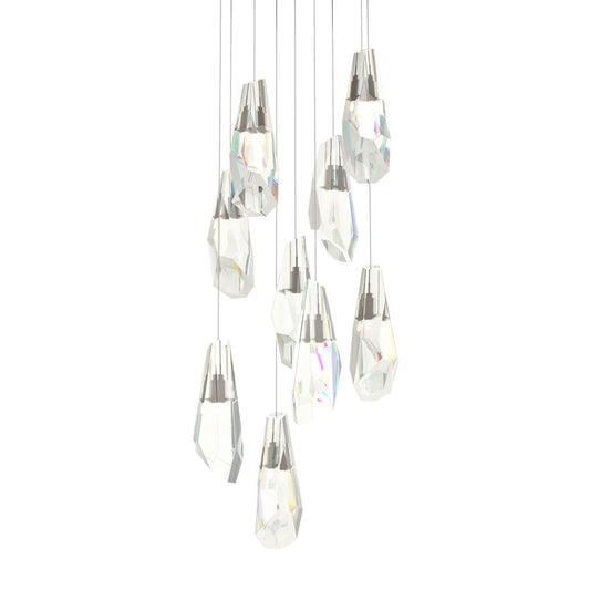 Luma 9-Light Large Crystal Pendant - Bronze by Hubbardton Forge