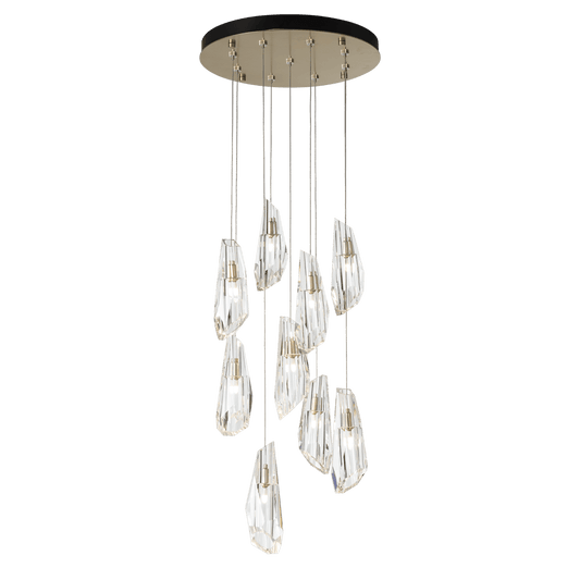 Luma 9-Light Large Crystal Pendant - Modern Brass by Hubbardton Forge
