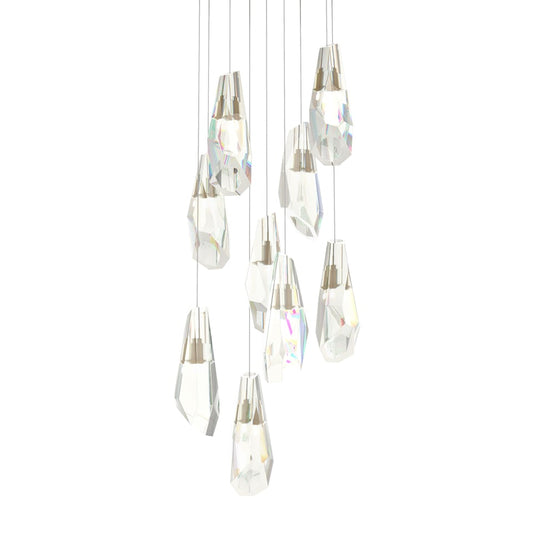 Luma 9-Light Large Crystal Pendant - Soft Gold by Hubbardton Forge