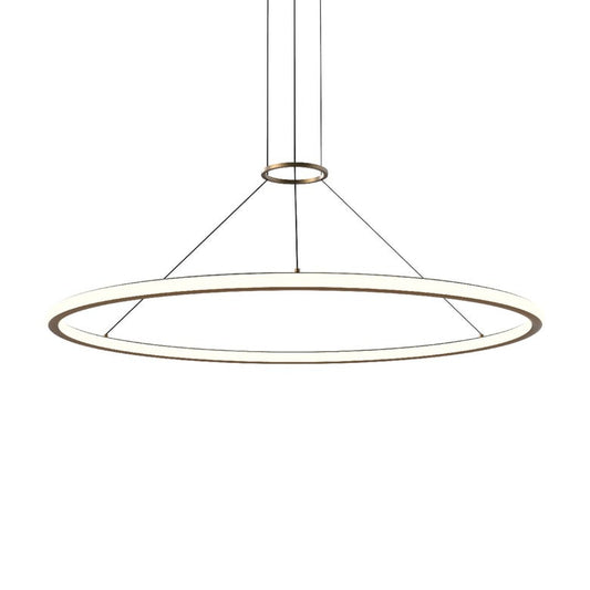 Luna 48" LED Round Pendant - Brass - 3000K by SONNEMAN