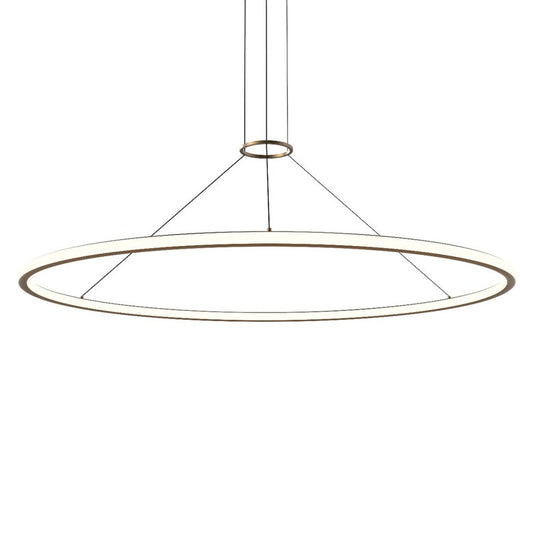 Luna 60" LED Round Pendant - Brass - 3500K by SONNEMAN