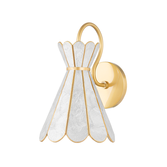 Lyra Wall Sconce - 1-Light - Aged Brass - Mitzi H662101-AGB