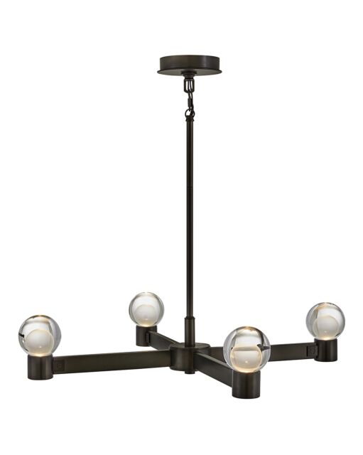 Lyric Medium Chandelier - Black Oxide by Fredrick Ramond