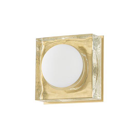 Mackay Square Wall Sconce - Aged Brass by Hudson Valley Lighting