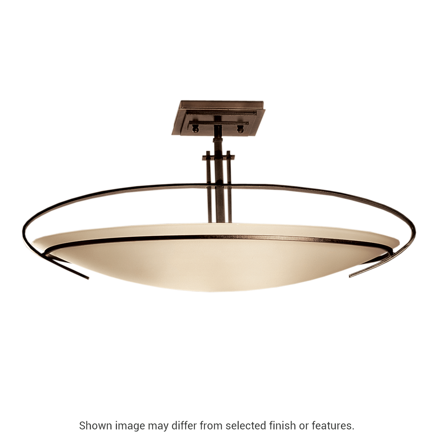 Mackintosh Semi-Flush - White by Hubbardton Forge