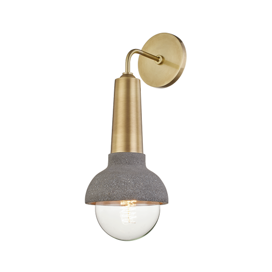 Macy Wall Sconce - 1-Light - Aged Brass - Mitzi H304101-AGB