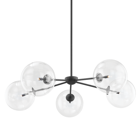 Madrid Chandelier - 5-Light - Soft Black - Troy Lighting F8205-SBK